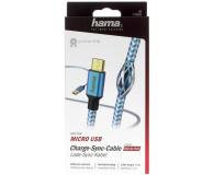 Hama KABEL USB-microUSB 1.5M HAMA REFLECTED niebieski # - 1457237 - zdjęcie 5